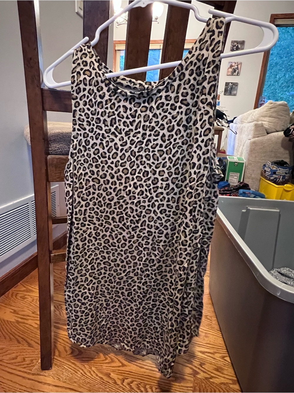Old Navy Girls' Leopard Print Sleeveless Dress - Beige and Black